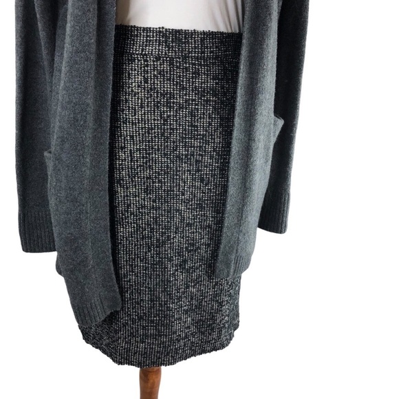 Vtg Y2K J.Crew Silk Blend Tweed Pencil Skirt Sz 2 Knee Length Corpcore Classic - Picture 5 of 10